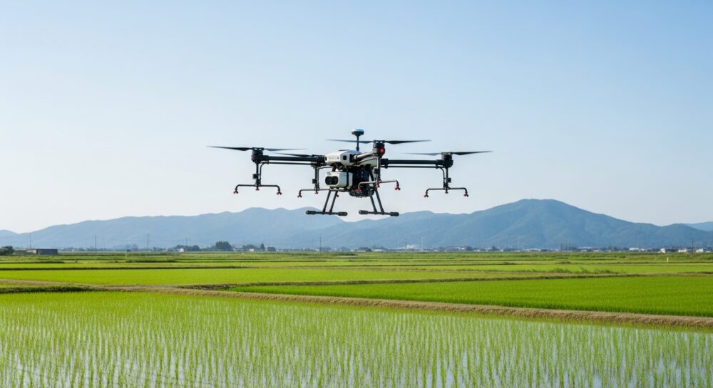 宮城県スタートアップ加速化支援事業を活用し、最新型農業用ドローンを導入